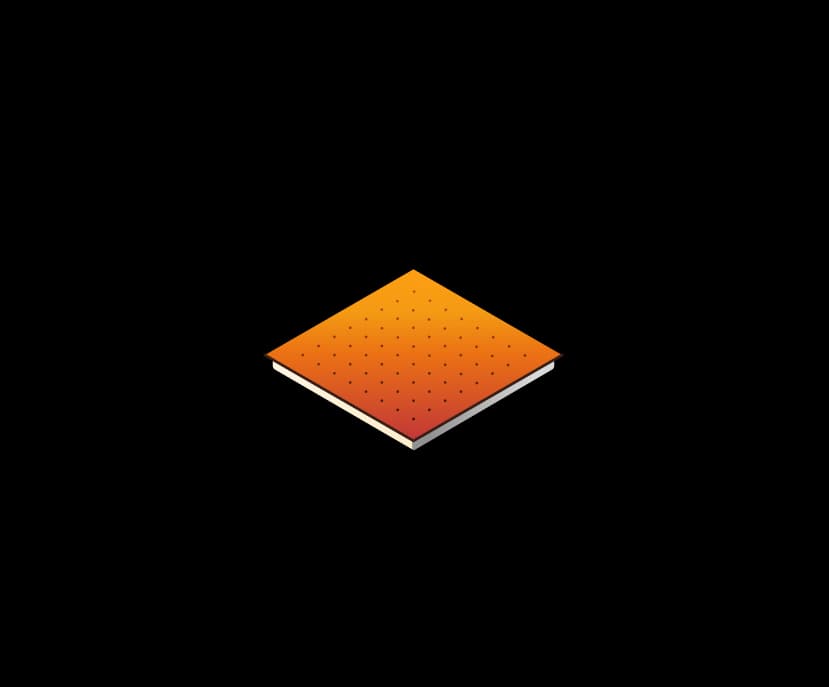 flat 2d surface in orange